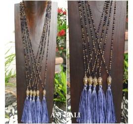 bali budha prayer bronze pendant tassels necklaces handmade